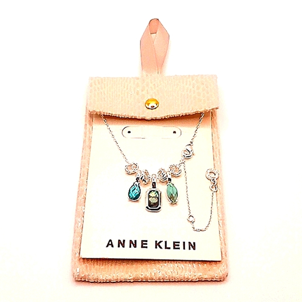 Womens Anne Klein Aqua, Abalone And Turquoise Necklace